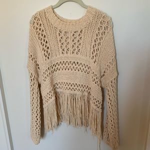 Free People Crocheted Sweater